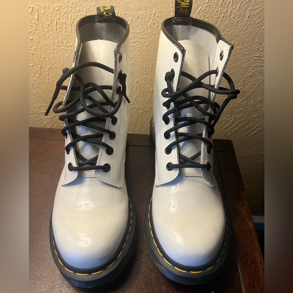White Dr. Marten’s 1460 boots